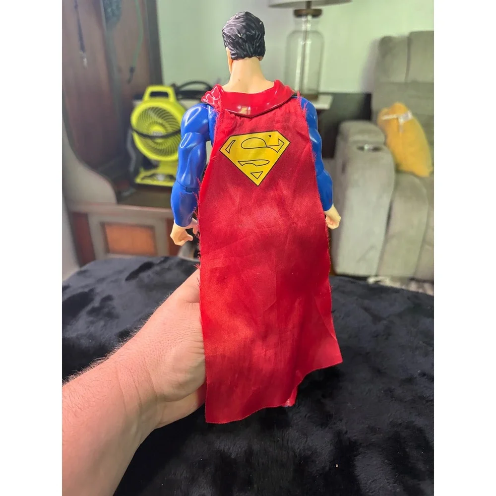 DC Comics Superman Action Figure 12 Inch Classic Blue Suit Red Fabric Cape 10310